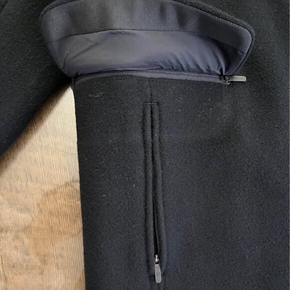 Lululemon Wool Long Coat Black Size 6 PrimaLoft Insulated Jacket Winter - Picture 6 of 8